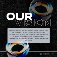 Futuristic Our Vision Instagram Post Design