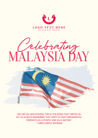 Malaysia Flag Independence Poster