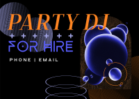 Party DJ Postcard