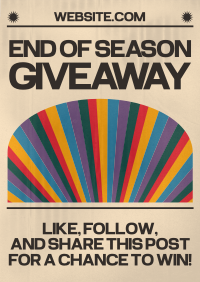 Retro Season End Giveaway Poster