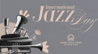 Modern International Jazz Day Animation