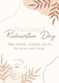 National Relaxation Day Flyer