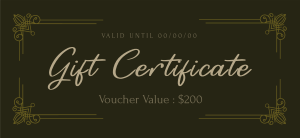 Classic Deco Gift Certificate Image Preview