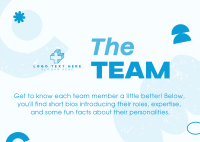 Get to Know the Team Postcard Design