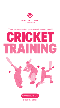 Cricket Training Camp Instagram Reel Design