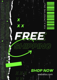 Grungy Street Shipping Poster