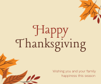 Happy Thanksgiving Facebook Post Design