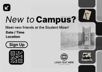 Student Mixer Friends Postcard