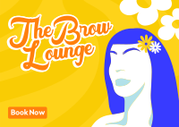 The Brow Lounge Postcard