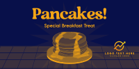 Retro Pancake Breakfast Twitter Post