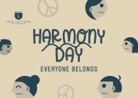 Harmony Day Diversity Postcard