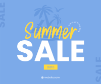 Island Summer Sale Facebook Post Design