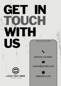 Textured Phone Contact Us Flyer