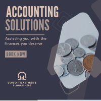 Accounting Solutions Linkedin Post Design