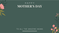 Amazing Mother's Day Zoom Background Design