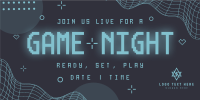 Futuristic Game Night Twitter Post