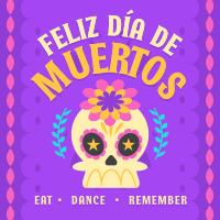 Dia de los Muertos Greeting Instagram Post Image Preview