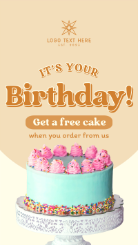 Birthday Cake Promo Instagram Story