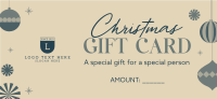 Ornamental Christmas Sale Gift Certificate