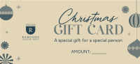Ornamental Christmas Sale Gift Certificate Image Preview