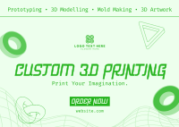 Agnostic Custom 3D Print Postcard Design