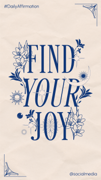 Celestial Find Joy Quote Video