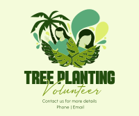 Minimalist Planting Volunteer Facebook Post