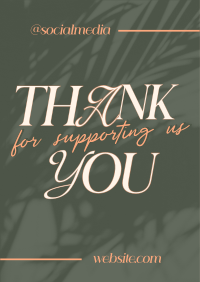 Minimalistic Thank You Poster