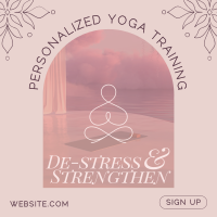Luxurious Yoga Training Instagram Post Design
