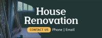 Simple Home Renovation Facebook Cover Image Preview