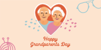 Heart Grandparents Greeting  Twitter Post