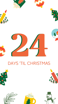 Quirky Christmas Countdown Facebook Story