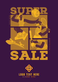 Super Sale in Sporting Goods Poster