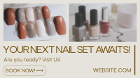 Minimalist Nail Salon Facebook Event Cover