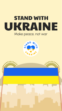 Stand With Ukraine Banner Instagram Story