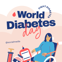 Global Diabetes Fight Instagram Post