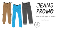 Three Jeans Twitter Post Design