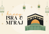Happy Isra and Mi'raj Postcard