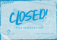 Grunge Closed Postcard Design