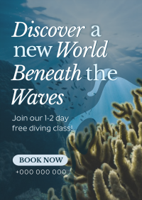 Waves Freediving Class Flyer