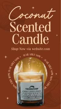 Coconut Scented Candle Facebook Story