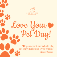 Love Your Pet Day Instagram Post