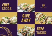 Tacos Giveaway Postcard Image Preview