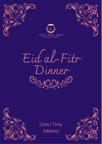 Fancy Eid Dinner Flyer