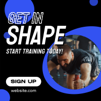 Training Fitness Gym Instagram Post Design