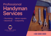 Modern Handyman Service Postcard Design