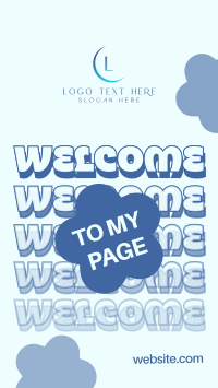 Quirky Welcome to My Page Instagram Reel Design