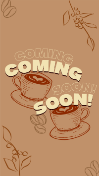 Cafe Coming Soon Instagram Story