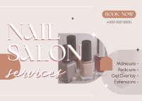 Fancy Nail Service Postcard