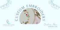 Embroidery Order Twitter Post